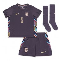 Maglia Calcio Inghilterra John Stones #5 Seconda Divisa Bambino Europei 2024 Manica Corta (+ pantaloncini)